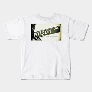 Wilson Avenue (Official), Pasadena, California by Mistah Wilson Kids T-Shirt